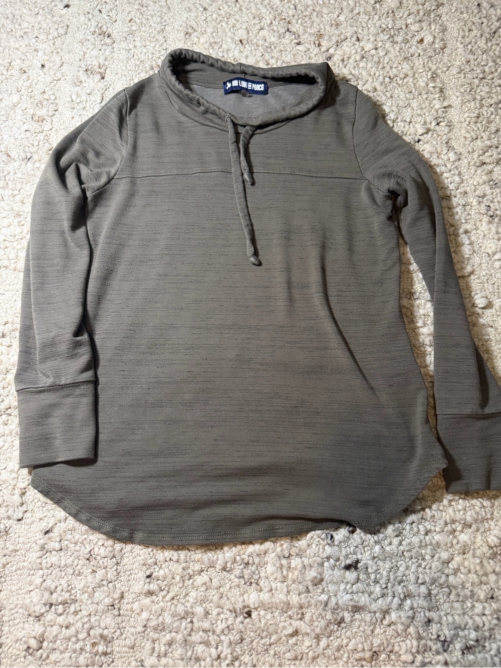 Ink Love and Peace Olive Hooded Pullover